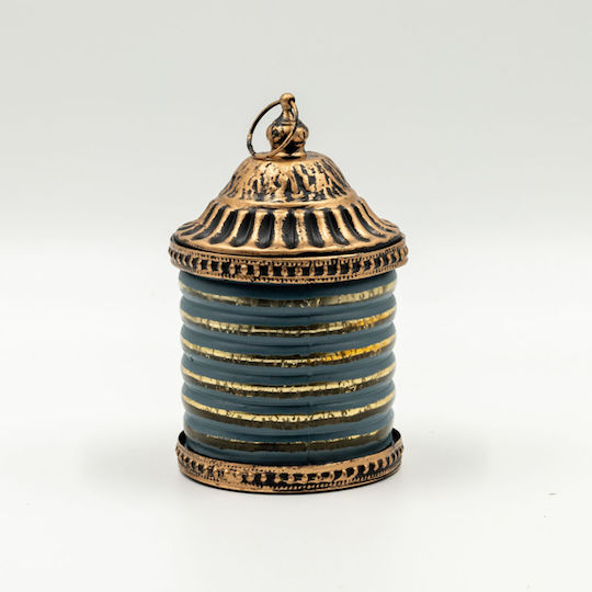 Set Metallische Goldene Laternen 7,5x7,5x13cm 3Stücke