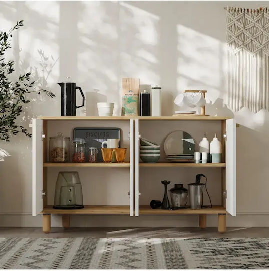 Wooden Brown Console L120xW30xH73cm