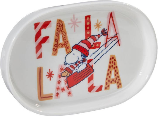 Butlers Peanuts Πιάτο Ρηχό Οβάλ από Πορσελάνη Λευκό 14x10cm