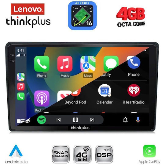 Lenovo Автомобилна Аудио Система за Honda HR-V 1998-2005 (Bluetooth/USB/Вграден Wi-Fi/GPS/Apple CarPlay/Android Auto) с Touch Screen 9"