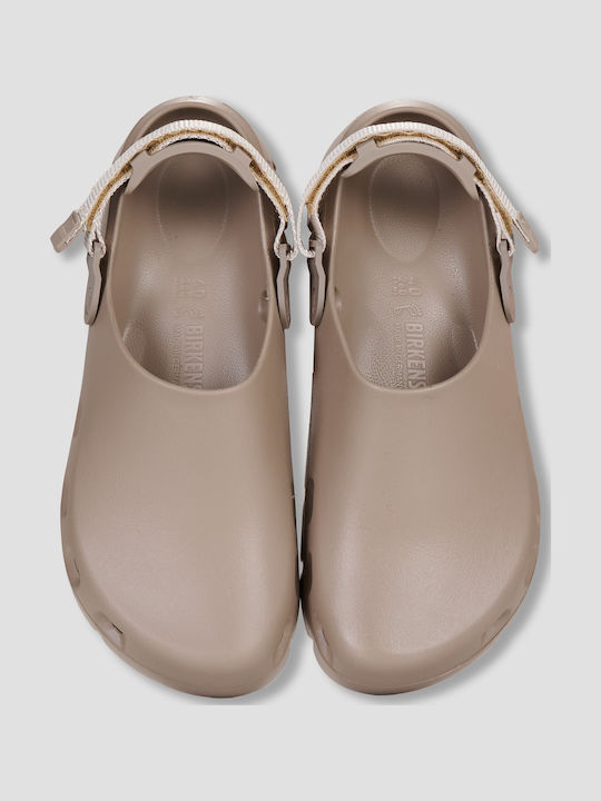Birkenstock Birki Flow Γυναικεία Σαμπό Καφέ