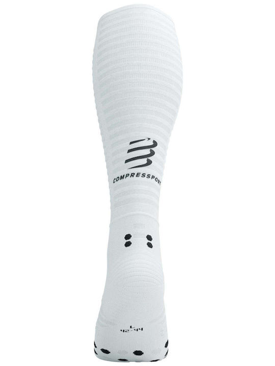 Compressport Șosete Running Albe 1 Pereche