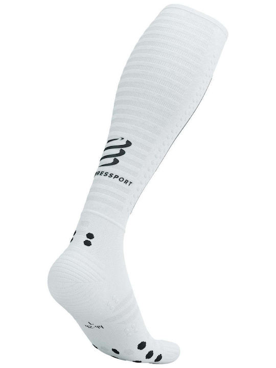 Compressport Șosete Running Albe 1 Pereche