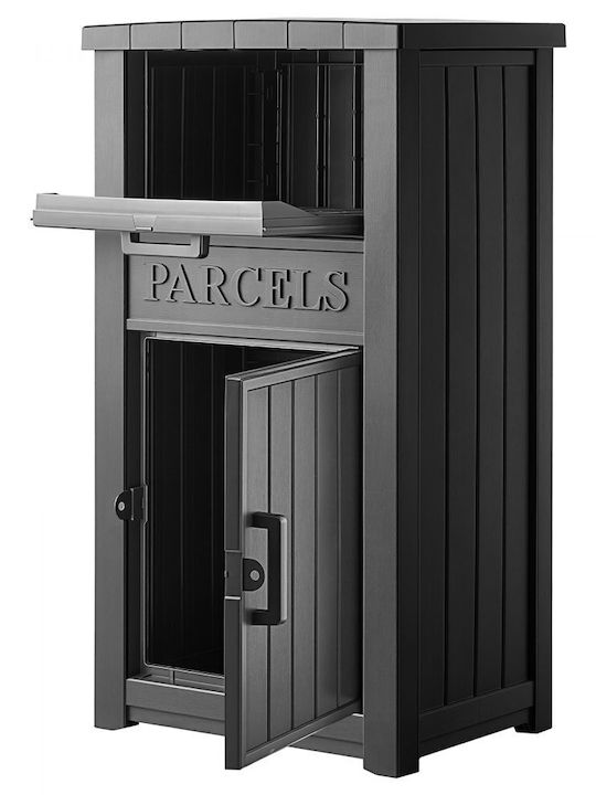 Vevor Outdoor Plastic Mailbox In Black Color