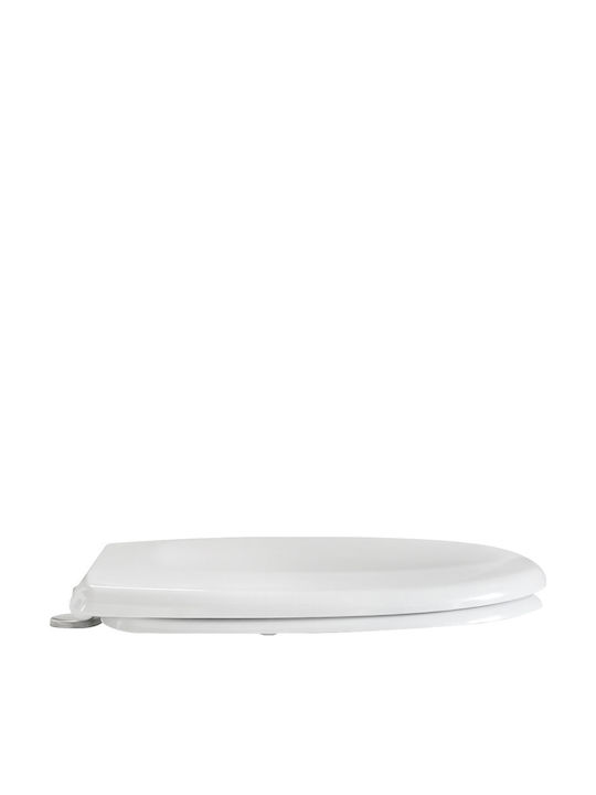 Duroplast Toilet Seat Made of White Bakelite