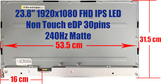 Лаптоп Екран IPS / LED / Touch 1920x1080 Матов за Laptop Acer Xv241 Vg241yxv Xv241yxv Mv238fhm-ng2 Kl.2380e.032 1-SCR0856