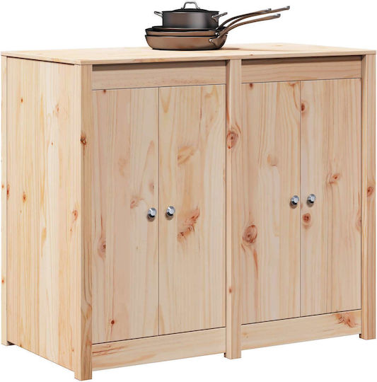 Επιδαπέδιο Ντουλάπι Φυσικός Δούγλας 106x55x92εκ.