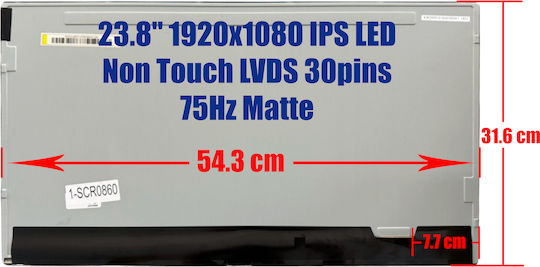 IPS / LED / Touch 1920x1080 Матов за Лаптоп Mv238fhm-n10 1-SCR0860