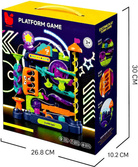 Construction Toy Plastic Manual Dexterity Track – Multicolored Adventure Marble Run for Children 3+ Years