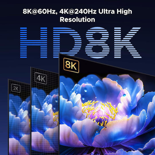 Ugreen Comutator KVM DisplayPort 8K 60Hz 1.4 4 Porturi USB 2 Bucăți 1 Monitor USB 3.0 5Gbps Comutator Cu Fir Inclus Suport HDR 4K 240Hz