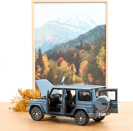 Model Mașină Mercedes-Benz G-Class 2024 Vintage Albastru Scara 1:18 Norev