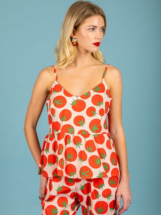 Women's Cotton Red Blouse