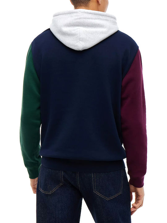 Tommy Hilfiger Hanorac Cu Glugă Albastru- Bordo- Verde Tommy Hilfiger Hanorac Cu Glugă Albastru- Bordo- Verde