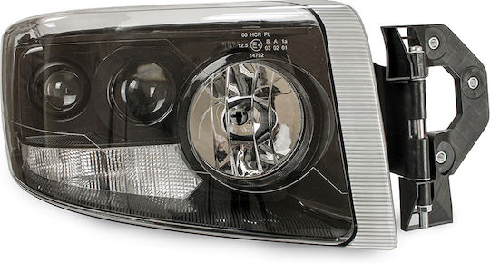 Headlight Right Renault Premium Ii 2007-2014 Manual Adjustment Black Frame Black Frame 505718
