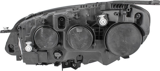 Headlight Right Fiat Doblo 2015+ Electric Adjustment Black Frame 505312