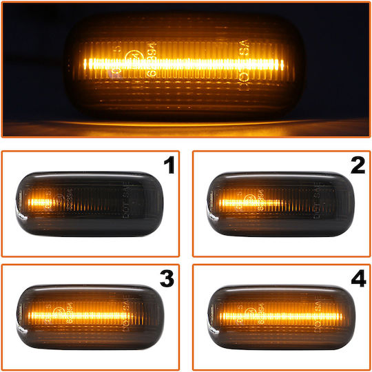 Audi A4 B7 04-08 Led Side Indicator Smoked Dynamic 2 Pcs Set