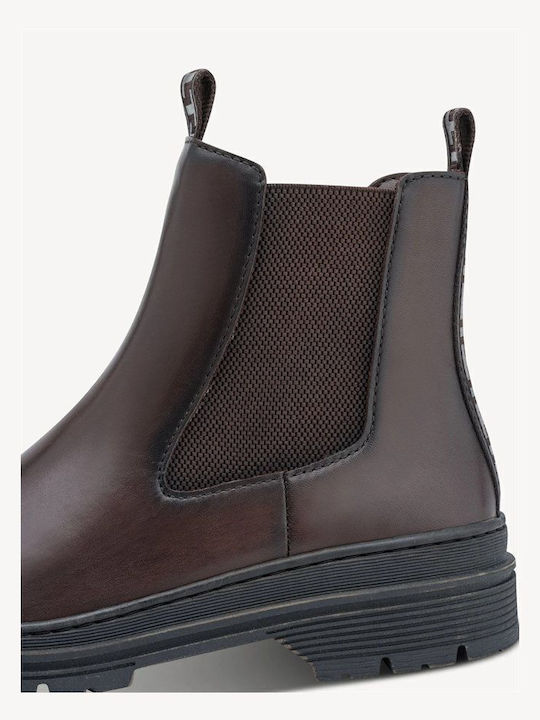 Leder Damen Stiefeletten Braun