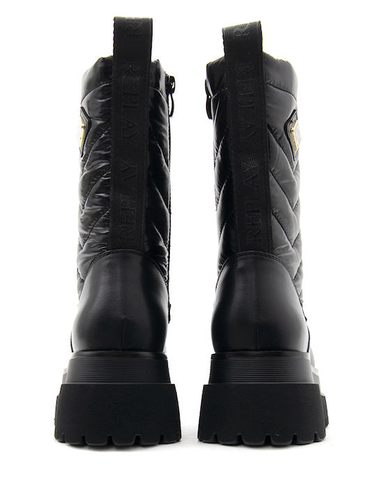 Women's Ankle Boots with Platform Black