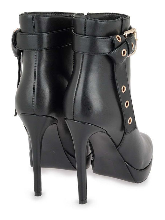 Women's Ankle Boots with High Heel Black