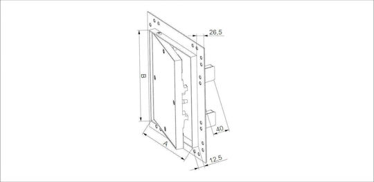 Awenta Вентилационна Решетка 30x30см Квадратна