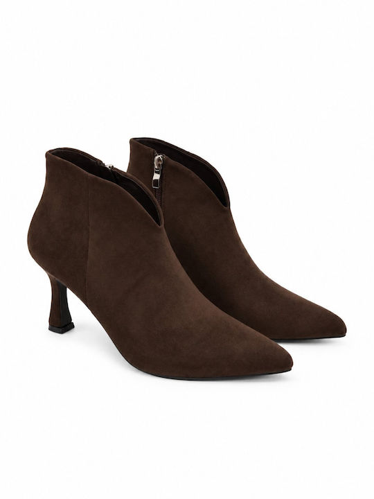 Suede Stiefeletten Damen Braune