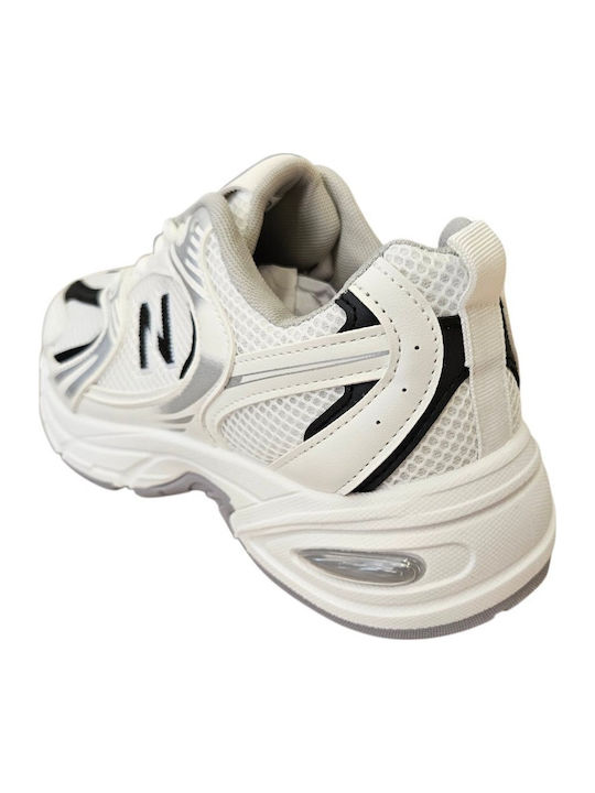 Adidași Chunky Pentru Femei Albi m600-negru/Alb