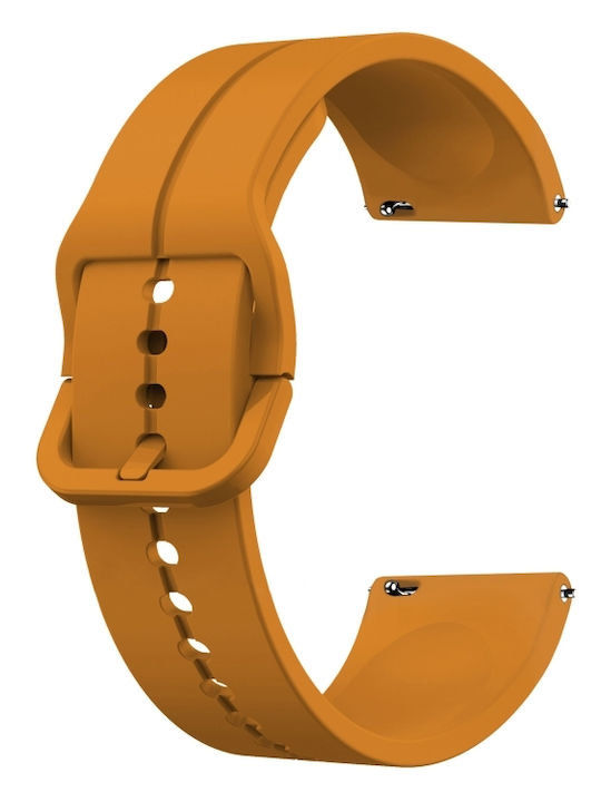 Yellow Rubber Strap 20mm