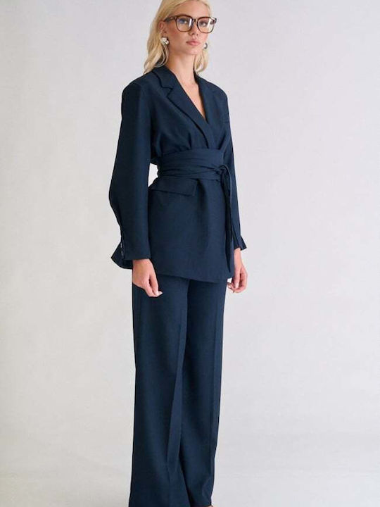 Women's Dark Blue Set with Trousers