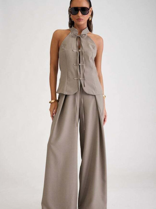 Women's Dark Beige Kit with Trousers