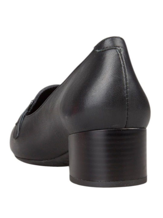 Pantofi cu toc din piele negri