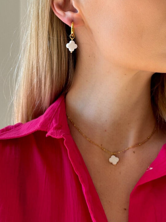 Duestelle Italia Necklace From Gold Plated Steel