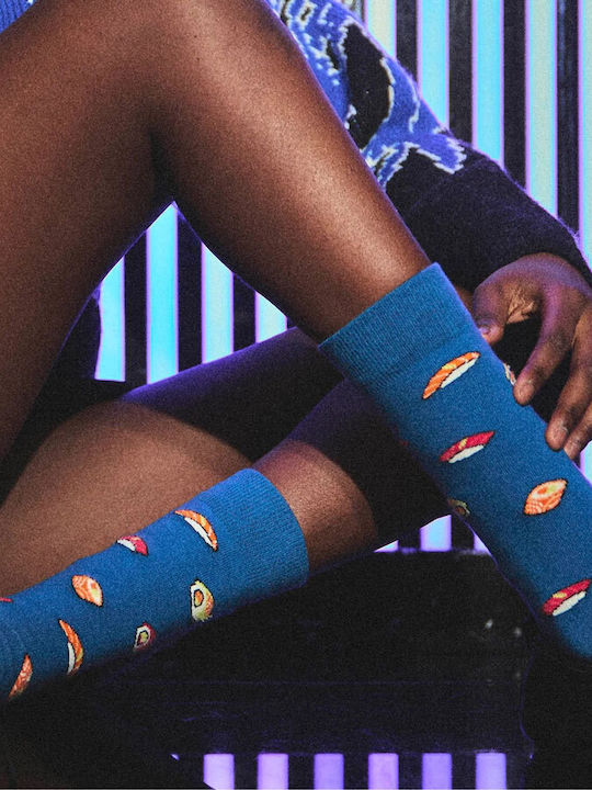 Besocks Socks With Blue Patterns