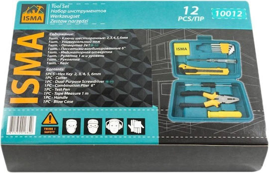 ISMA Werkzeugkasten mit 12 Werkzeugen
