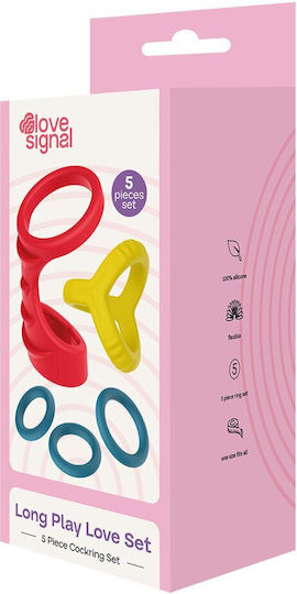 Long Play Love Подредба 5 Бройки Силиконови Пръстени За Ерекция Петел Dream Toys