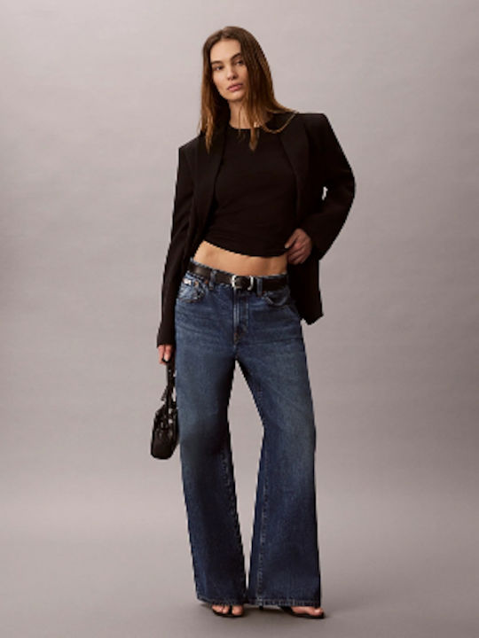 Pantaloni Jean de damă în Linie Wide
