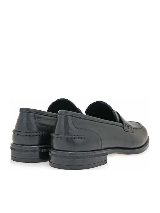 Δερμάτινα Ανδρικά Loafers σε Μαύρο Χρώμα
