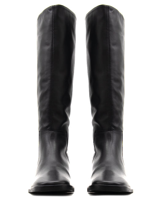 Calvin Klein Damenstiefel Schwarz Leder