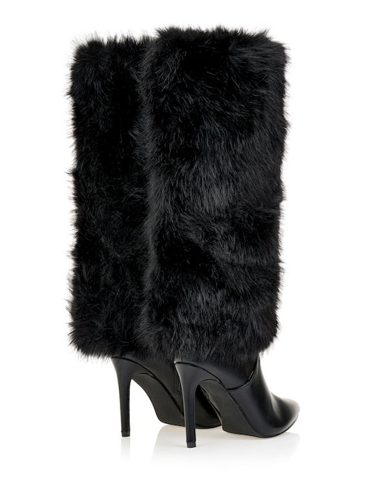 Women's Boots with High Heel Black