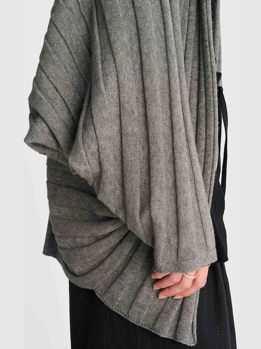 Damen Strickjacke Gestrickt Graue