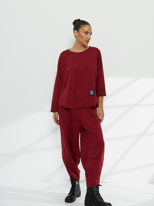 Red Tracksuit Set
