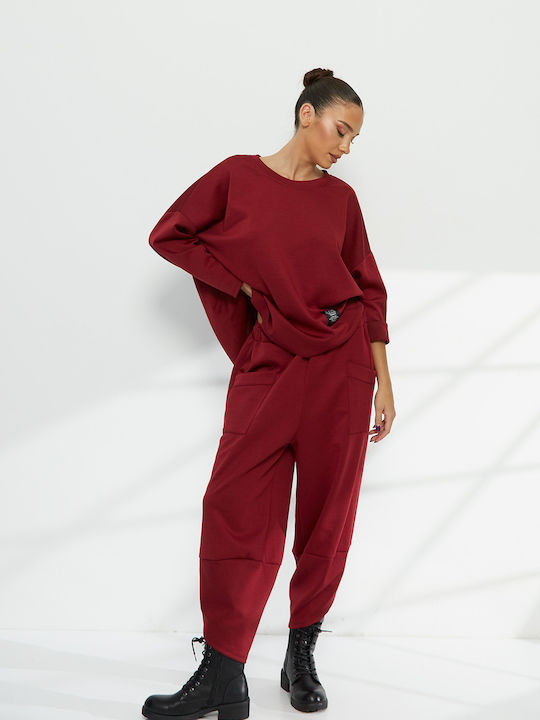 Red Tracksuit Set