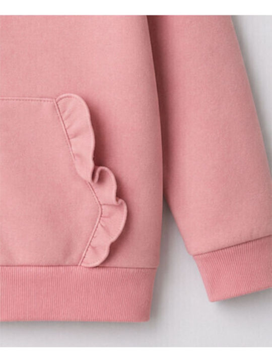 Kids Sweatshirt Cardigan Pink