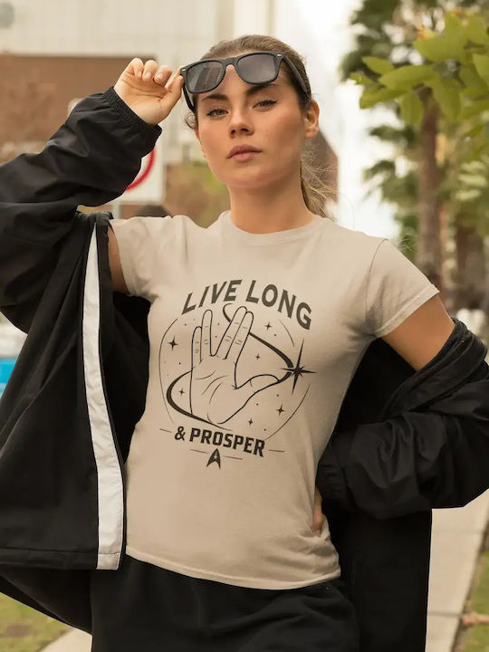 Live Long & Prosper Дамска T-shirt Черна