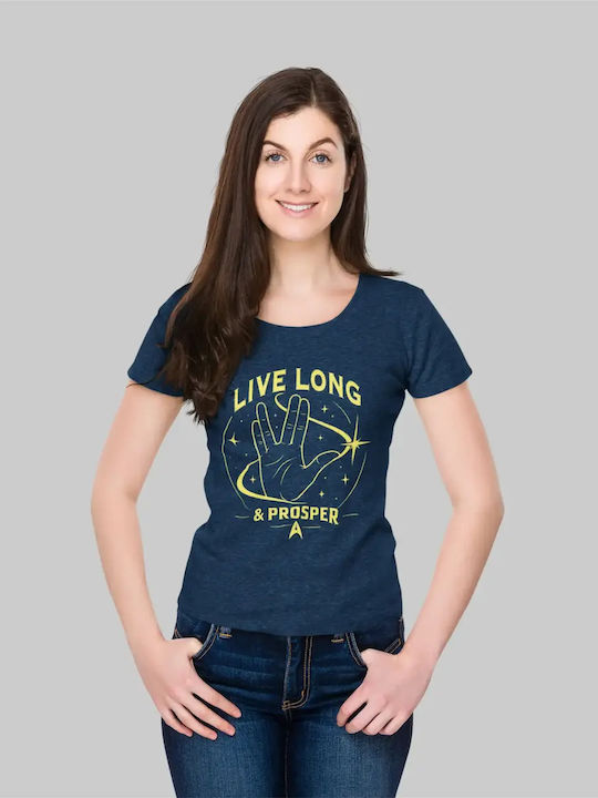 Live Long & Prosper Дамски T-shirt Бял