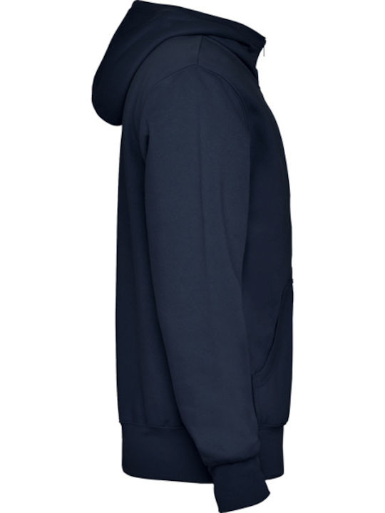 Montblanc Herren Fleecejacke mit Kapuze Marineblau