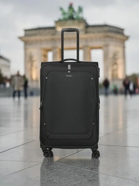 Travelite Großer Reisekoffer Schwarz Höhe 77cm Travelite Großer Reisekoffer Schwarz Höhe 77cm