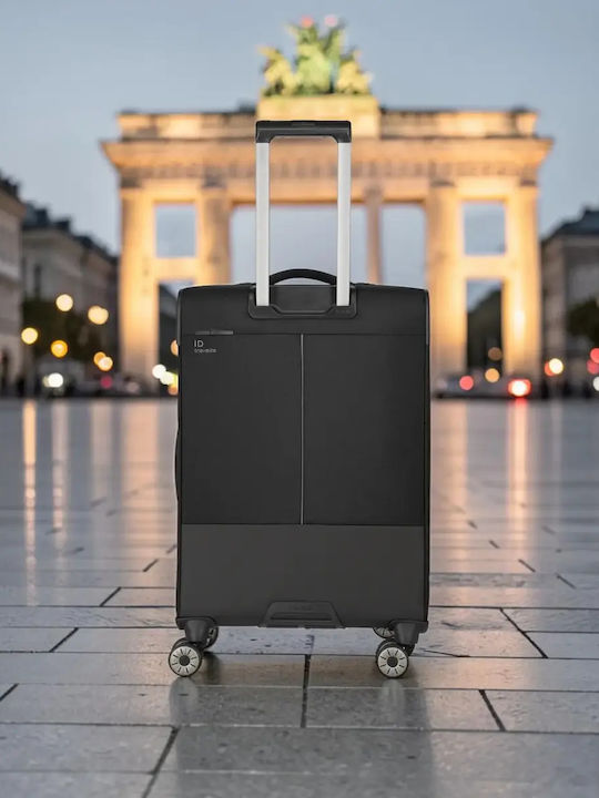 Travelite Mittlerer Reisekoffer Schwarz Höhe 66cm
