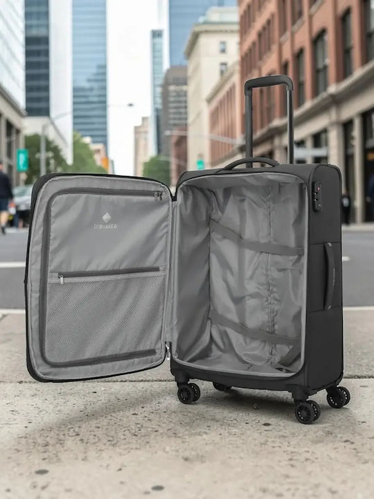 Travelite Mittlerer Reise Koffer Schwarz Höhe 67cm