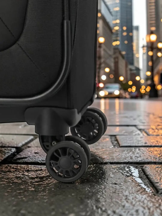 Travelite Mittlerer Reise Koffer Schwarz Höhe 67cm