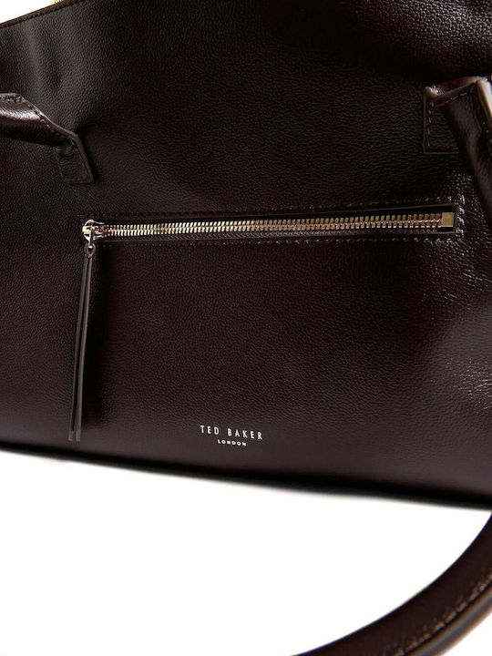 Large Leather Women's Tote Bag Brown Chocolate